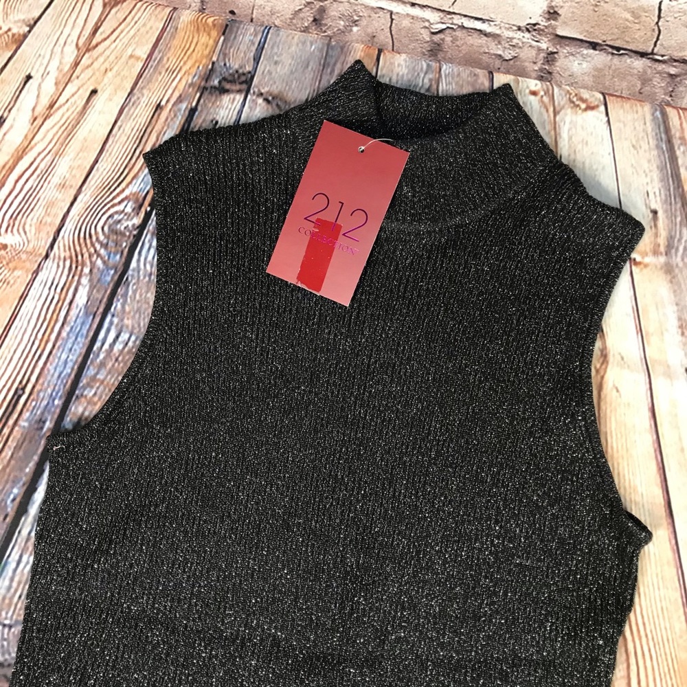 212 Collection sleeveless mock turtleneck New XL